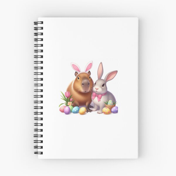 Item preview, Capybara Celebrates Easter with Little Bunny6 designed and sold by Capybara Art Lover.