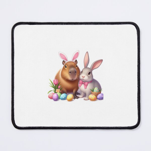 Item preview, Capybara Celebrates Easter with Little Bunny6 designed and sold by Capybara Art Lover.