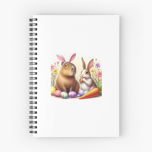 Item preview, Capybara Celebrates Easter with Little Bunny7 designed and sold by Capybara Art Lover.