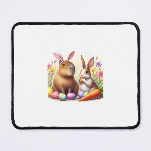 Item preview, Capybara Celebrates Easter with Little Bunny7 designed and sold by Capybara Art Lover.
