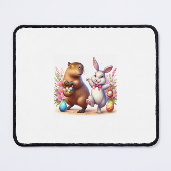 Item preview, Capybara Celebrates Easter with Little Bunny8 designed and sold by Capybara Art Lover.