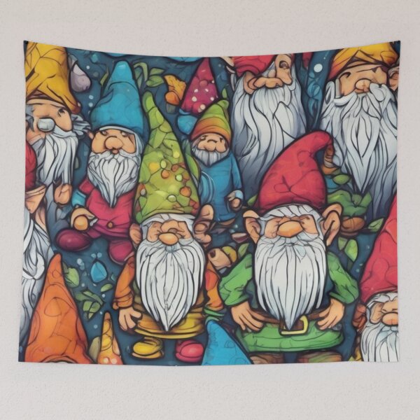 Item preview, Gnomes Pattern Funny Magical Grome designed and sold by FunnyT-Shirts.