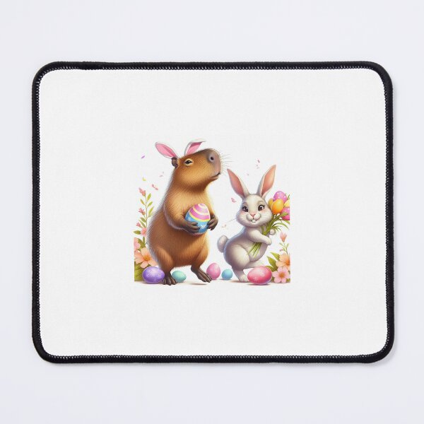 Item preview, Capybara Celebrates Easter with Little Bunny9 designed and sold by Capybara Art Lover.