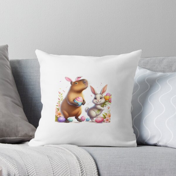Item preview, Capybara Celebrates Easter with Little Bunny9 designed and sold by Capybara Art Lover.