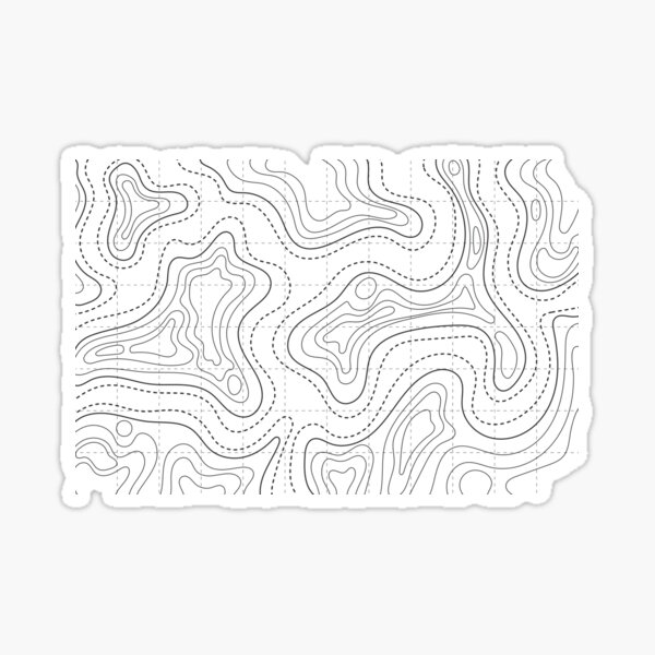 Item preview, GIS  Topographic Map outline  designed and sold by thefigs.