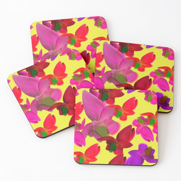 Item preview, Beautiful Colorful Christmas Cactus - Floral Photography - Repeating Pattern designed and sold by Victoria Rose.