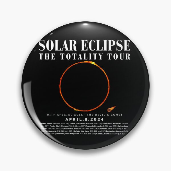 Item preview, April 8 2024 Solar Eclipse Commemorative designed and sold by marboywonderboy.