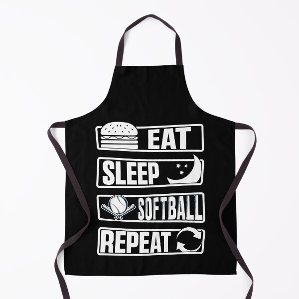 Item preview, Eat Sleep Softball Repeat Funny Teens Girls Boys Kids Men designed and sold by 07Art.