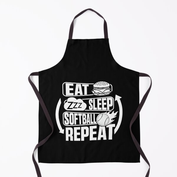 Item preview, Eat Sleep Softball Repeat Funny Teens Girls Boys Kids Men designed and sold by 07Art.