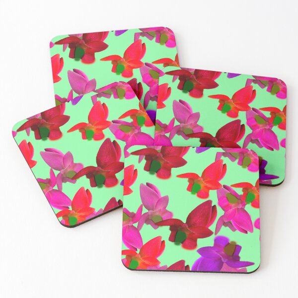 Item preview, Beautiful Colorful Christmas Cactus - Floral Photography - Repeating Pattern designed and sold by Victoria Rose.