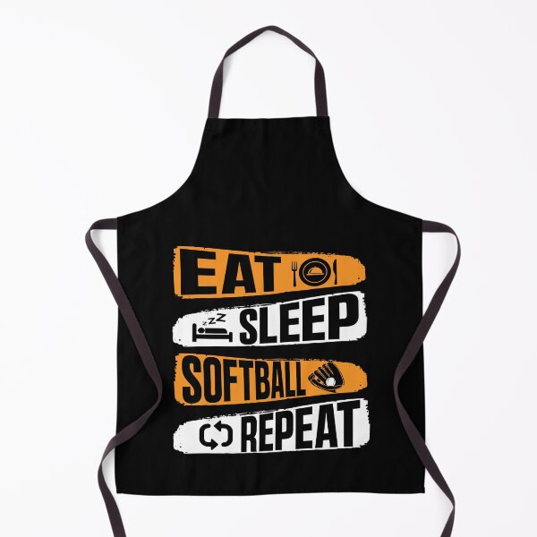 Item preview, Eat Sleep Softball Repeat Funny Teens Girls Boys Kids Men designed and sold by 07Art.