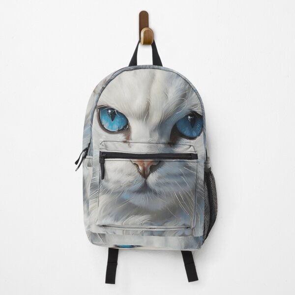 Item preview, Turkish Angora white cat with blue eyes designed and sold by dcrc.