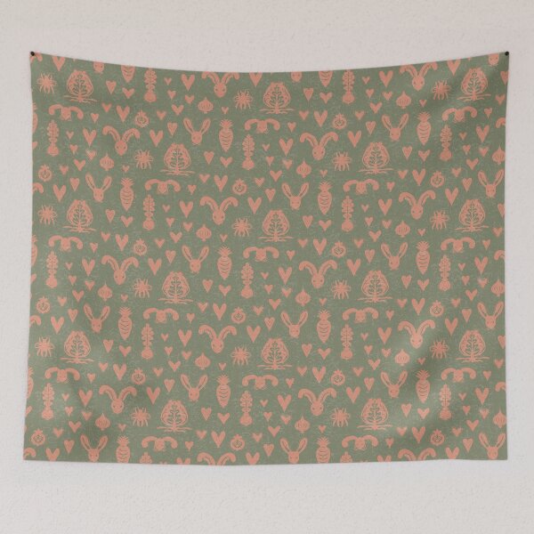 Item preview, Garden Things - Sage + Coral designed and sold by Irene Estelle.