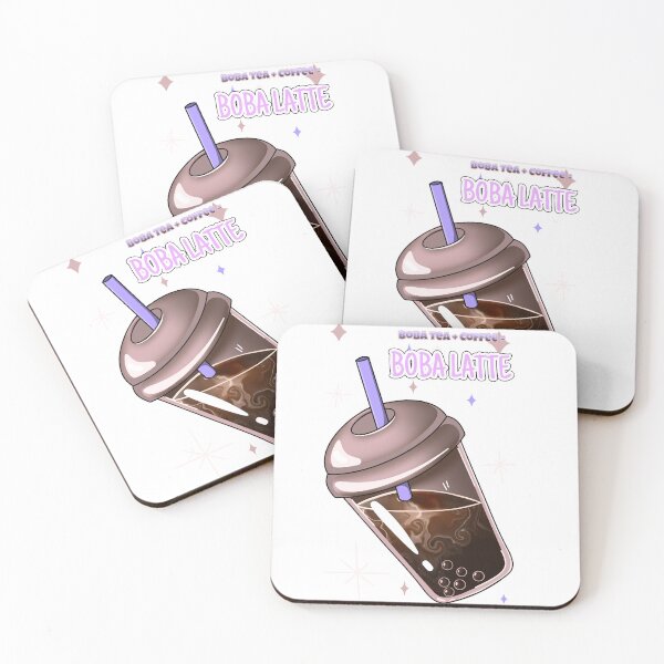 Item preview, Boba Tea + Coffee = Boba Latte (white background) designed and sold by MptR.