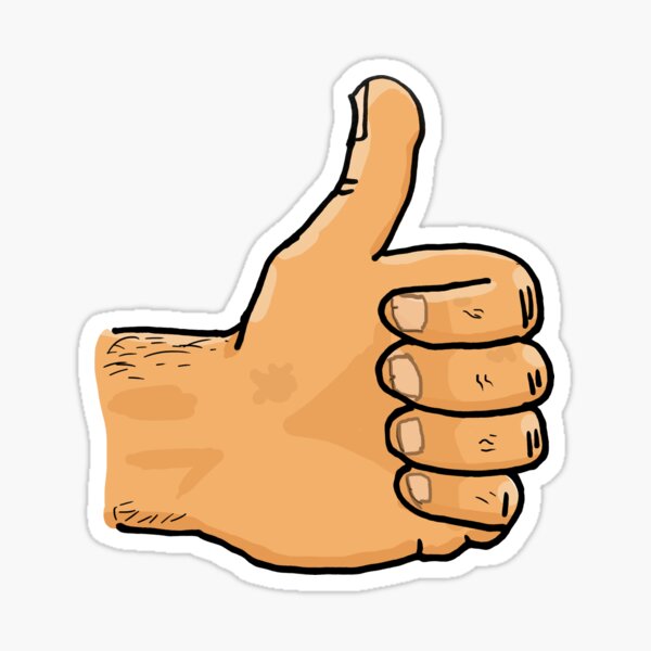 Thumbs up. You beauty Sticker