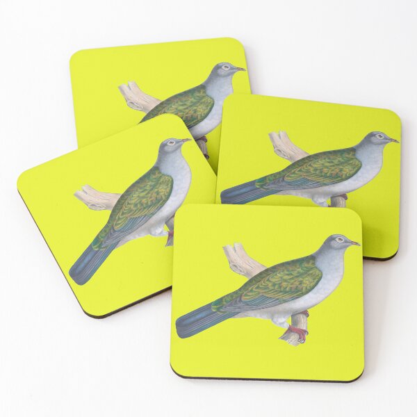 Item preview, Dove Vintage Hand-Colored Lithograph Blue and Green designed and sold by ElegantTeaTime.