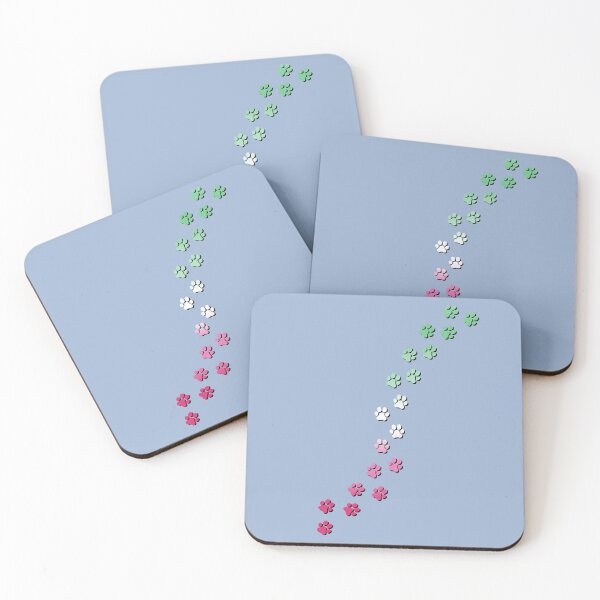 Item preview, Pawsitivily Adorable Abrosexual Pride Flag Paw Prints, Abrosexual Pride Design designed and sold by Travelslightly.