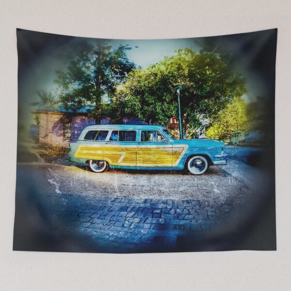 Item preview, Retro Elegance: A Timeless 1950s Woodie Wagon designed and sold by Michael van der Hoorn.