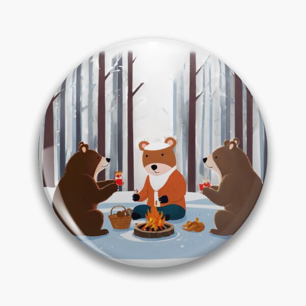 Item preview, Bear Friends Eat in the Forest designed and sold by omerfdln34.