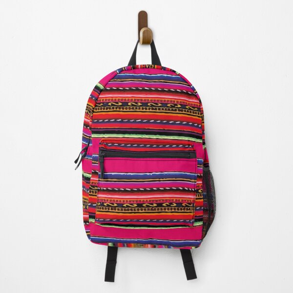 Item preview, Bright pink maximalist decor boho chic poncho serape blanket designed and sold by T-Mex.