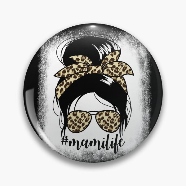 Artikelvorschau, Mamilife Messy Bun Mother's Day Spanish Mom Mami Gear entworfen und verkauft von DynamicDesign.