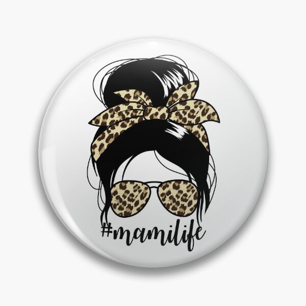 Artikelvorschau, Mamilife Messy Bun Mother's Day Spanish Mom Mami Gear entworfen und verkauft von DynamicDesign.