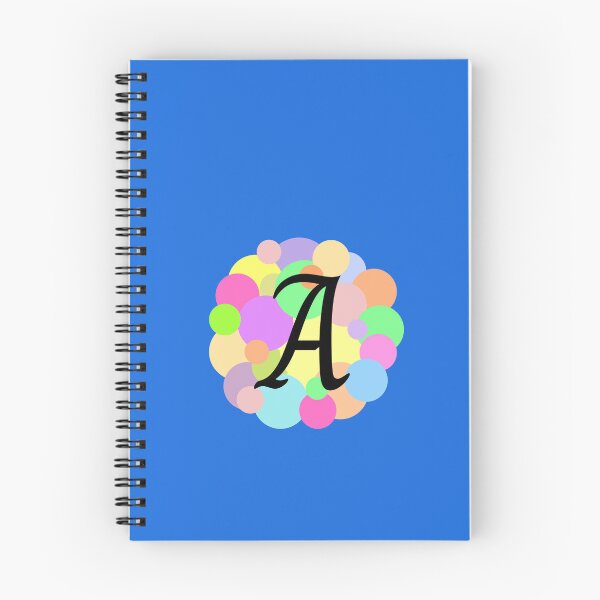 Item preview, Colorful Pastel Bubbles Upper Case Letter A Monogram designed and sold by MGonline.