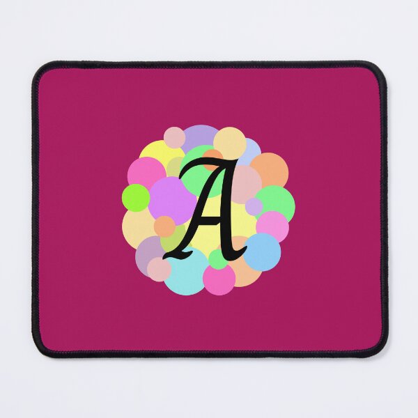 Item preview, Colorful Pastel Bubbles Upper Case Letter A Monogram designed and sold by MGonline.