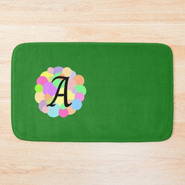 Item preview, Colorful Pastel Bubbles Upper Case Letter A Monogram designed and sold by MGonline.