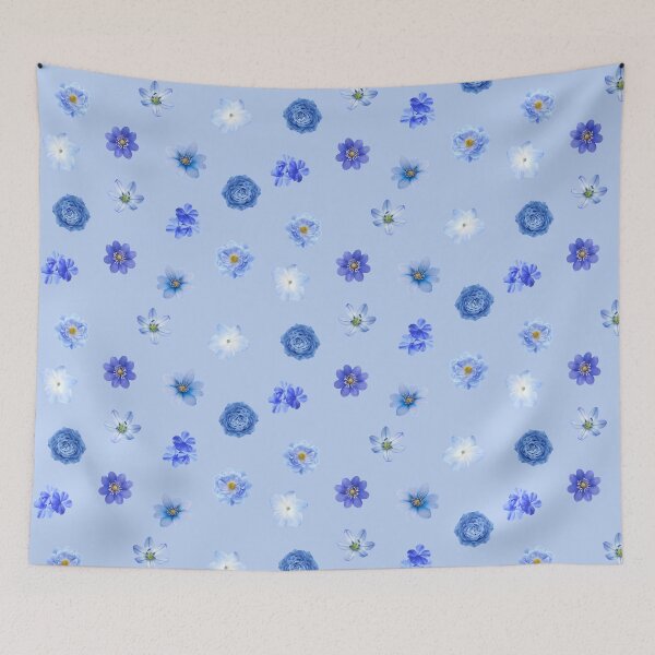 Item preview, Pretty Blue Spring Flowers Sticker Pack designed and sold by alykalydaly.