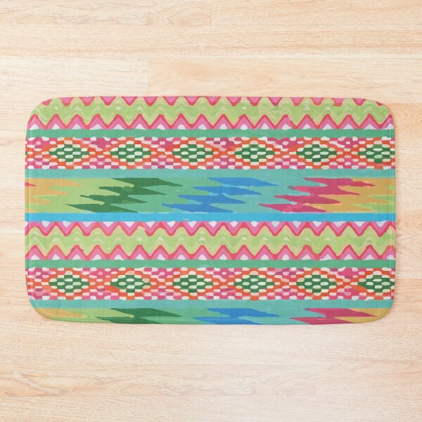 Item preview, Maximalist decor multicolor embroidered folk art dopamine decor ethnic hand stitch textile designed and sold by T-Mex.
