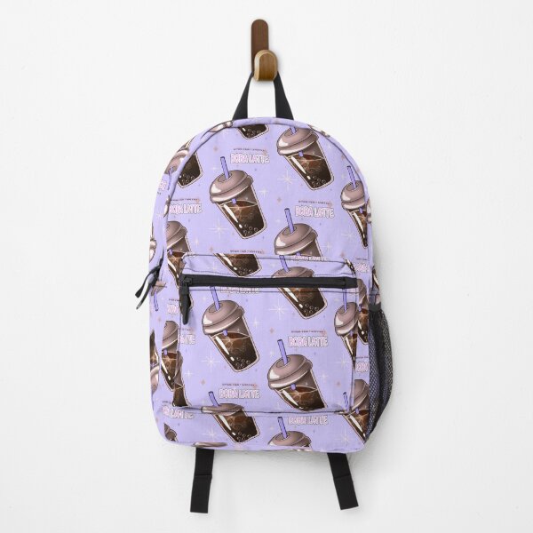 Item preview, Boba Tea + Coffee = Boba Latte (lavender background) designed and sold by MptR.
