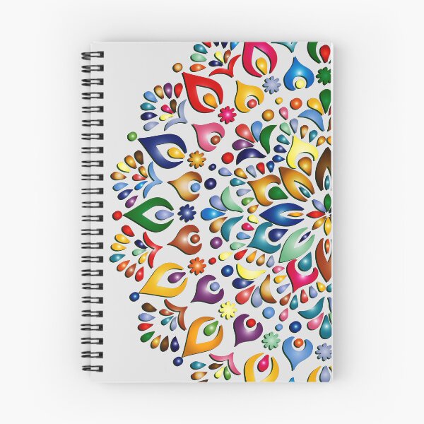 Item preview, Colorful floral Mandala on White designed and sold by simpleones.