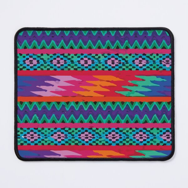 Item preview, Maximalist decor multicolor embroidered folk art dopamine decor vibrant textile designed and sold by T-Mex.