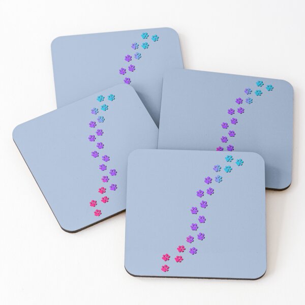 Item preview, Pawsitivily Adorable Androgynous Pride Flag Paw Prints, Androgyne Pride Design designed and sold by Travelslightly.