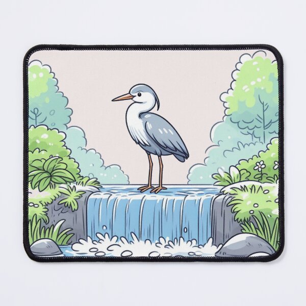 Item preview, Falling Water Heron designed and sold by LemuellTrends.