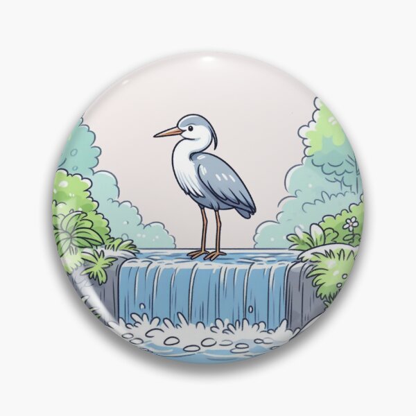 Item preview, Falling Water Heron designed and sold by LemuellTrends.