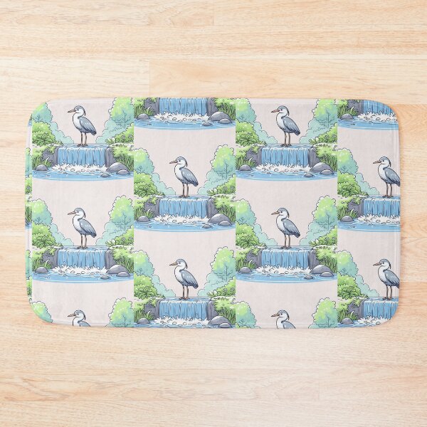 Item preview, Falling Water Heron designed and sold by LemuellTrends.