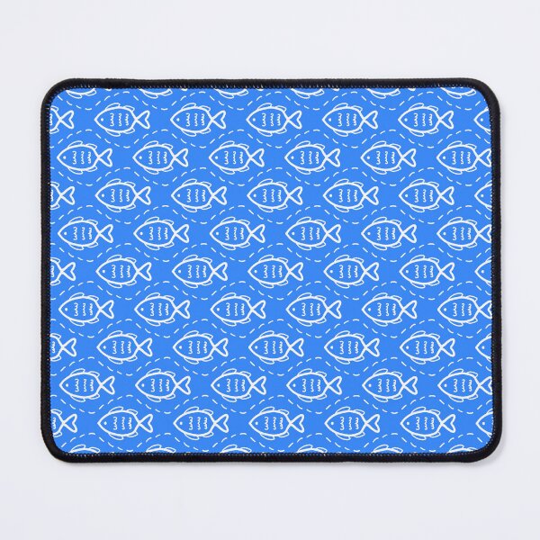 Item preview, Decorative Nautical Ocean Sea Waves Animal Fishes on Blue Pattern   designed and sold by wenjunior.