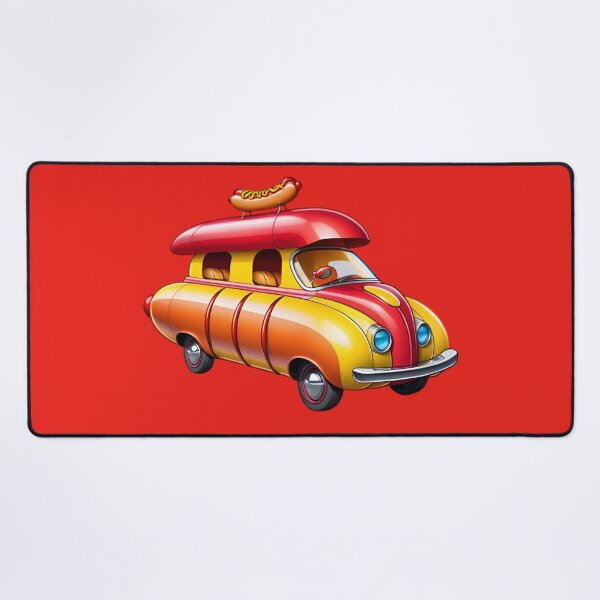 Item preview, Funny Concept Cartoon Hotdog Car designed and sold by TheArtOfPat.