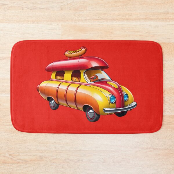 Item preview, Funny Concept Cartoon Hotdog Car designed and sold by TheArtOfPat.