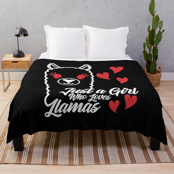 Item preview, Funny Just A Girl Who Loves Llamas Gift For Women Cute Kids Teen designed and sold by 07Art.