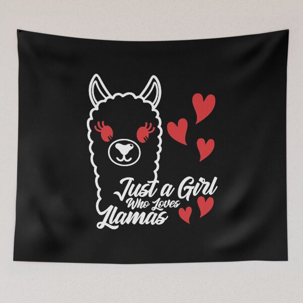 Item preview, Funny Just A Girl Who Loves Llamas Gift For Women Cute Kids Teen designed and sold by 07Art.