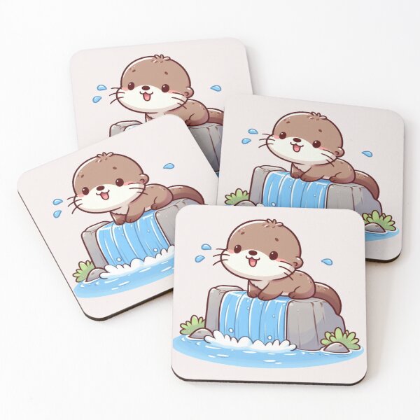 Item preview, Falling Water Otter designed and sold by LemuellTrends.