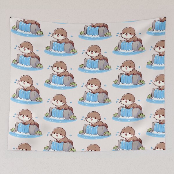 Item preview, Falling Water Otter designed and sold by LemuellTrends.