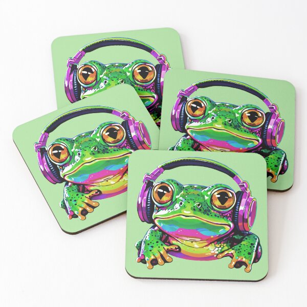 Item preview, “?? DJ Frog Vibes! ?✨ - Unleash the Beat with this Colorful DJ Frog Artwork! ??” designed and sold by trixxcreative.