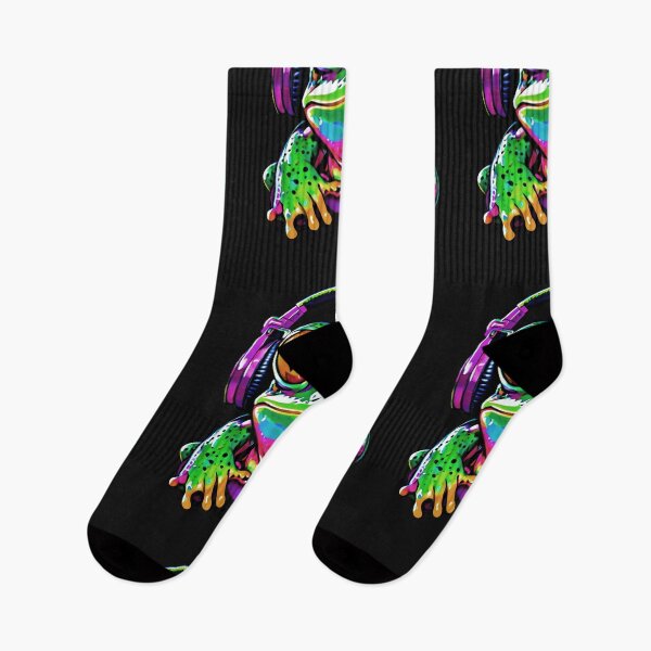 Item preview, “?? DJ Frog Vibes! ?✨ - Unleash the Beat with this Colorful DJ Frog Artwork! ??” designed and sold by trixxcreative.