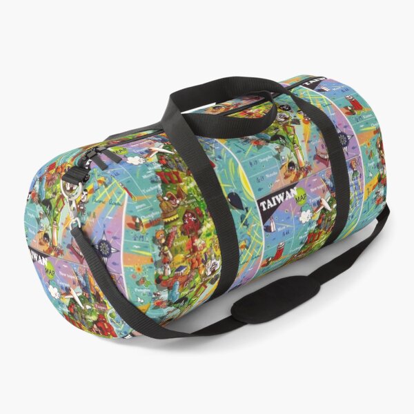 Item preview, Taiwan - Republic of Formosa - Kawaii Colourful Artistic Tourist Map Showing Major Land Marks  designed and sold by TheHappyK.