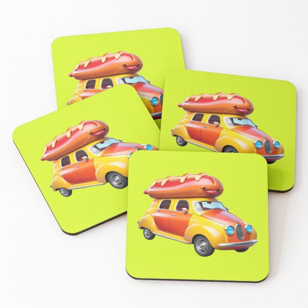 Item preview, Funny Concept Cartoon Hotdog Car designed and sold by TheArtOfPat.