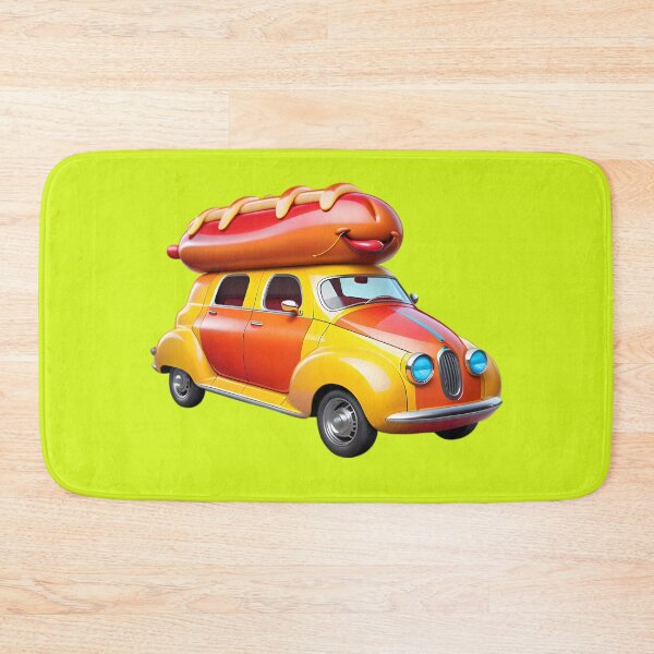 Item preview, Funny Concept Cartoon Hotdog Car designed and sold by TheArtOfPat.